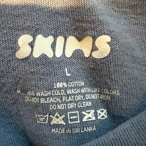 Unisex Gray SKIMS 100% Cotton Apparel size L